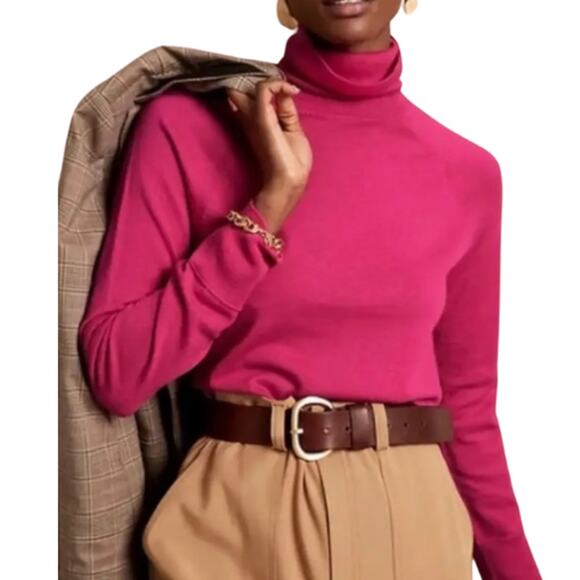 Banana Republic Seamless Merino Wool Turtleneck Sweater – EUC Size Medium - Picture 2 of 4